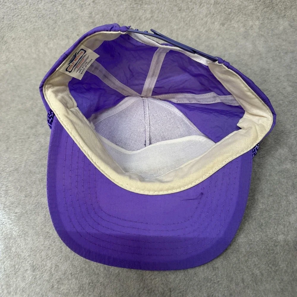Gold‎ Medal Hat Cap Snap Back Mens One Size Purple Vantage Championship Rope